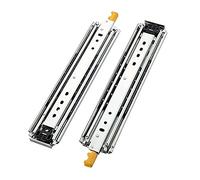 Paire de glissières de tiroir robustes de 1200 mm avec roulement à billes en métal - Extension complète - Capacité de 120 kg - Idéal pour un fonctionnement solide et lisse des tiroirs (400 mm)