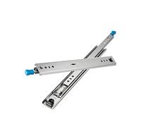 Paire de glissières robustes de 147,7 cm à roulement à billes, capacité de charge de 50 kg, verrouillables, fonctionnement et design fluides