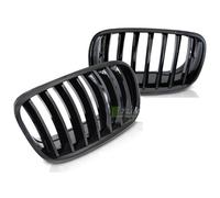 Paire de grille calandre BMW X5 E70, X6 E71 de 2008 a 2013 Noir brillant-37424280