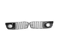 Paire de grilles d'aération ouvertes pour phares antibrouillard en nid d'abeille, adaptées à l'Audi A4 B8 (2009, 2010, 2011, 2012)