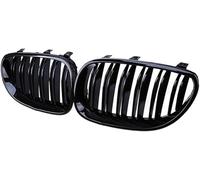 Paire de grilles de calandre avant pour E60 E61 M5 Série 5 04-09 Noir brillant