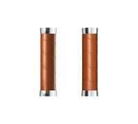 Paire de grips brooks england slender leather grips 130 mm miel