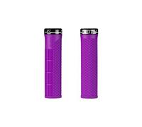 Paire de grips deity lockjaw 132 mm violet