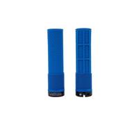 Paire de grips dmr deathgrip flangeless bleu royal