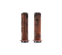 Paire de grips dmr deathgrip2 flange lock on 135 mm marron marble