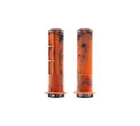 Paire de grips dmr deathgrip2 flange lock on 135 mm orange marble