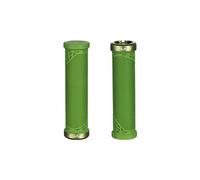 Funn Hilt JR Poignées de Guidon de VTT avec Un Seul Verrouillage à Serrage, poignées de Guidon de vélo avec Serrure avec Un diamètre intérieur de 19 mm, poignées de vélo Courtes (Vert)