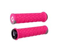 Paire de grips odi vanquish v2 1 135 mm rose gris