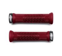 Paire de grips oneup goldstone lock on bordeaux