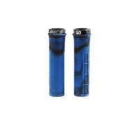 Paire de grips race en bleu camo