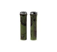 Paire de grips race en vert camo