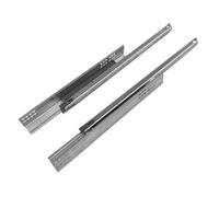 Paire de guides tiroirs, coulisses souples invisibles type cadre à extraction partielle et fermeture amortie SOFT - Pièce de rechange meubles salle de bain (450 MM)