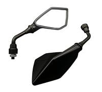 Paire de Guidon rétroviseur moto Rétroviseurs moto universels Rétroviseur moto modifié rétroviseur pentagonal Hardcore for accessoires moto for Scooter Moto Quad ATV Bicyclette