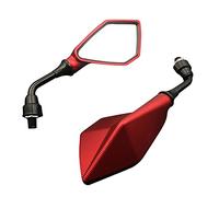Paire de Guidon rétroviseur moto Rétroviseurs moto universels Rétroviseur moto modifié rétroviseur pentagonal Hardcore for accessoires moto for Scooter Moto Quad ATV Bicyclette