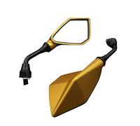 Paire de Guidon rétroviseur moto Rétroviseurs moto universels Rétroviseur moto modifié rétroviseur pentagonal Hardcore for accessoires moto for Scooter Moto Quad ATV Bicyclette