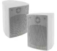 ChiliTec Paire de Haut-parleurs 2 Voies Blanc pour chaîne Hi-FI stéréo Home cinéma 40 W 8 Ohm