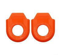 Paire de housses de protection de manivelle de vélo, résistantes aux rayures, pour manivelles standard de 38 mm x 14 mm, protection antidérapante pour vélos de route et VTT (type A, orange)