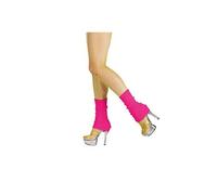 paire de jambières polyester rose fluo adulte - 01755