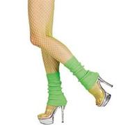 paire de jambières polyester vert fluo adulte - boland 01753 Vert G