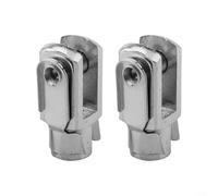 Paire de joints de fourche de cylindre pneumatique en acier au carbone pour 2 pièces M8 x 1 pour filetage 25 pour une utilisation dans les systèmes pneumatiques et machines