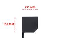 Paire de joues alu 150 mm - volet rénovation - pan coupé 45° - coloris anthracite RAL 7016