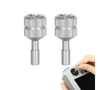 Paire de Joystick Compatible pour DJI RC, Bâton Télécommande en Alliage d'aluminium Argent, Pièces de Rechange Compatible avec DJI RC 1, 2, Air 3, Mini 3 Pro