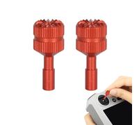 Paire de Joystick Compatible pour DJI RC, Bâton Télécommande en Alliage d'aluminium Rouge, Pièces de Rechange Compatible avec DJI RC 1, 2, Air 3, Mini 3 Pro
