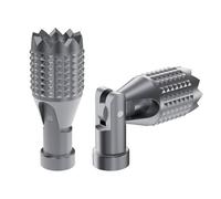Paire de joysticks pliables compatibles avec les télécommandes de drone Potensic ATOM 2/S, poignée texturée diamant, alliage d'aluminium, déploiement rapide, rangement portable, lot de 1 paire (gris)