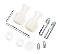 Paire de kits de boulons de fixation zingués, connecteur arrière, vis de fixation universelle pour toilettes murales, pour toilettes suspendues, blanc