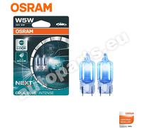 Paire De Lampes De Position Osram W5W Cool Blue Compatible Pour Voiture