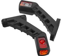 Paire de LED marqueur double face lumière manche indicateur lampe pour 12V 24V camion remorque Lorry Carvan