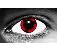 Paire de lentille de contact de couleur Mangekyu Sharingan Izuna (frère de madara) (sans correction)