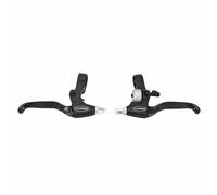 Paire de levier de frein VTT-VTC 4 doights avec sonnette intégrée compatible poignée tournante Tektro V-Brake Tektro Noir