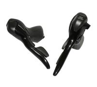 Paire de levier-manette route double alu compatible shimano Microshift Noir