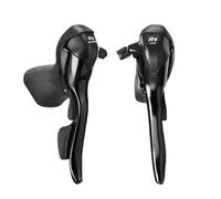Paire de levier- manette route double alu Microshift Shimano Noir