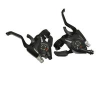 Paire de levier-manettes VTT alu pour frein compatible shimano P2R V-Brake Noir