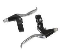 Paire de leviers de frein VTT-VTC 3 doigts alu Newton V-Brake Argenté