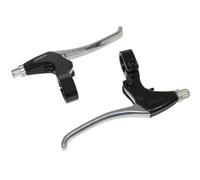 Paire de leviers de frein VTT-VTC 4 doigts alu Newton V-Brake Argenté