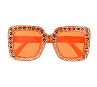 paire de lunettes bling bling orange adulte - boland 61889 Orange G