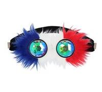 paire de lunettes délusion tricolore france adulte - boland 61988 Bleu G