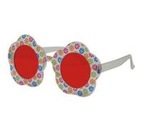 paire de lunettes fantaisie fleurs adulte - guirca 16215 Multicolore G