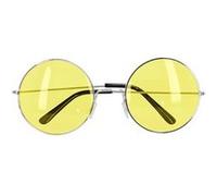 paire de lunettes festives hippie jaune adulte - boland 44566 Jaune G
