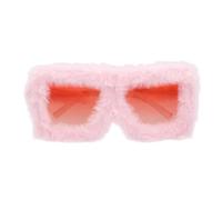 Boland - 02694 - Lunettes de fête roses avec peluche pour adultes, accessoire pour festival, carnaval, déguisements ou fête à thème