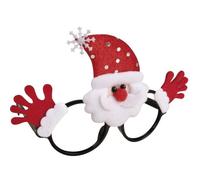 Paire De Lunettes Père Noël - Ptit Clown - Accessoire De Déguisement Festif - Rouge, Blanc Et Noir Multicolore