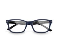 Paire De Lunettes, Plastique Recyclé, Bleu Foncé/Noir Mat, + 2,0 Dpt
