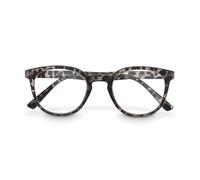 Paire de lunettes, plastique recyclé, mi-marron mat, + 1,5 dpt