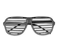 paire de lunettes shutter bling bling noir adulte - boland 02675 Noir G