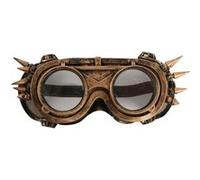FIESTAS GUIRCA Lunettes Steampunk en bronze avec picots pour costume de style gothique victorien, Orange