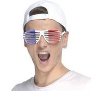 paire de lunettes tricolore grilles france adulte - aptafêtes ac2558 Multicolore G