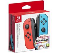 Paire De Manettes Joy-Con Gauche Bleu Néon / Droite Rouge Néon + Code De Téléchargement Pour Le Jeu Snipperclips : Les Deux Font La Paire